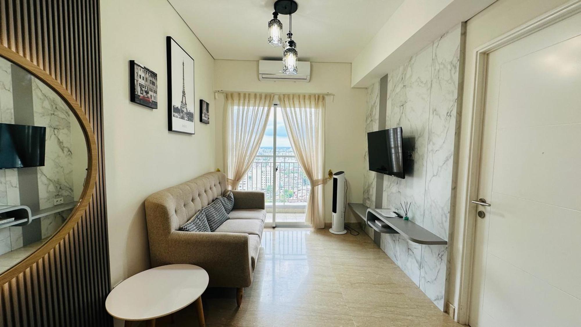 Apartemen Podomoro View Kota 2br Lantai 17 Full Perabot Medan